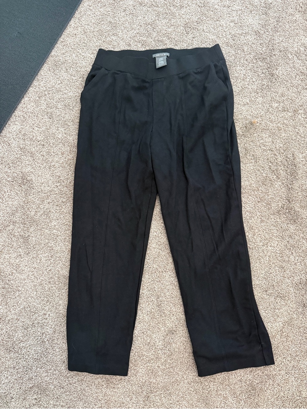 Matty M  Black Pull-On Ankle Pants